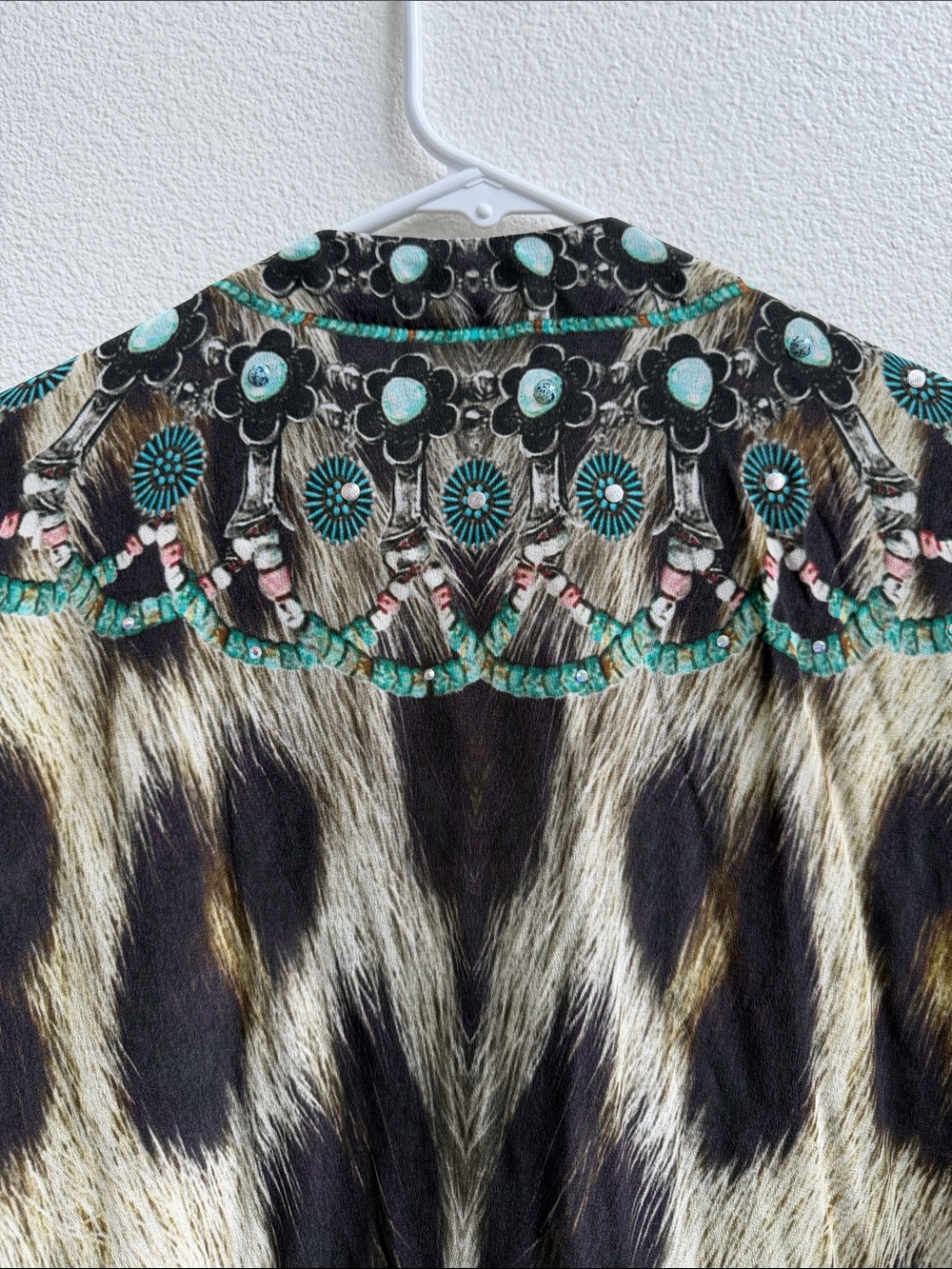 Camilla Animal Print Leopard Silk Caftan Swimsuit Cover-up Multicolor - Picture 10 of 12